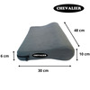 Chevalier Memory Foam Cervical Pillow Soft For Neck Pain Relief Grey