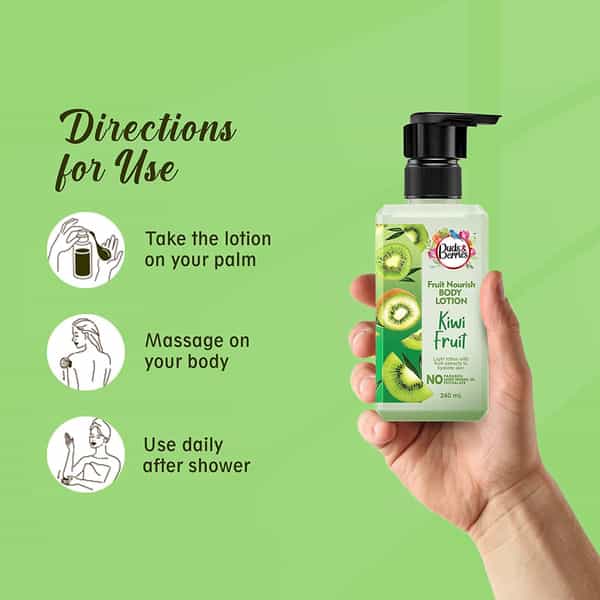 Buds & Berries Fruit Nourish Light Body Lotion With Kiwi Extracts (240 Ml)