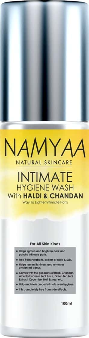 Namyaa Haldi Chandan Intimate Hygiene Wash | With Germ And Odour Protection | Ph Balanced - 100 G