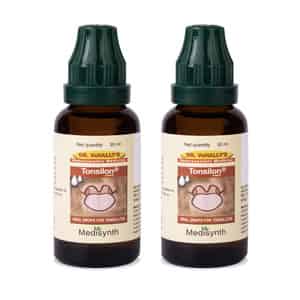 Medisynth Tonsilon Forte Oral Drops | Oral Drops For Tonsillitis | B.no. 83 | 30ml Pack Of 2