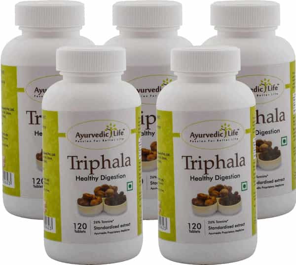 Ayurvedic Life Triphala 120 Tablets (Pack Of 5) Natural