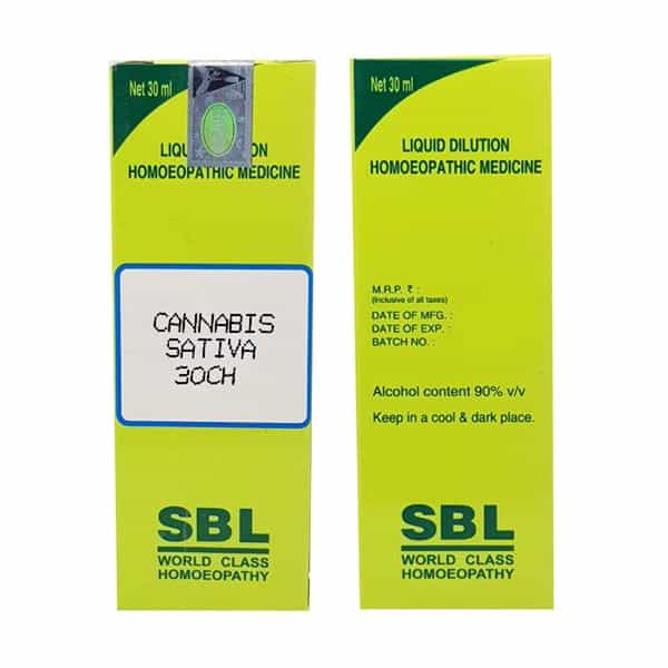 Sbl Cannabis Sativa Dilution 30 Ch Liquid 30 Ml
