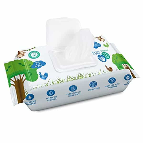 Aro Kleen Baby Wipes 72 Pcs Per Packet Pack Of 2