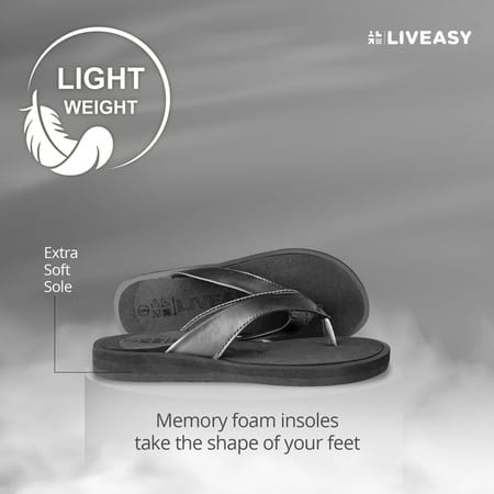 Liveasy Essentials Women'S Diabetic & Orthopedic Slippers - Black - Size Uk 8 / Us 11