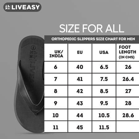 Liveasy Essentials Women'S Diabetic & Orthopedic Slippers - Black - Size Uk 8 / Us 11