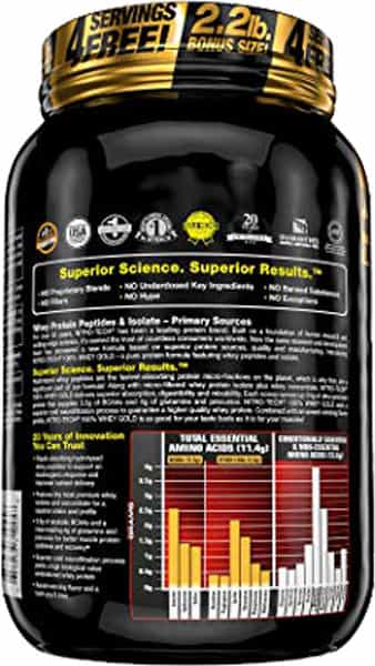 Muscletech Chocolate Protein Powder Nitro-Tech Whey Gold - 1200 Gm