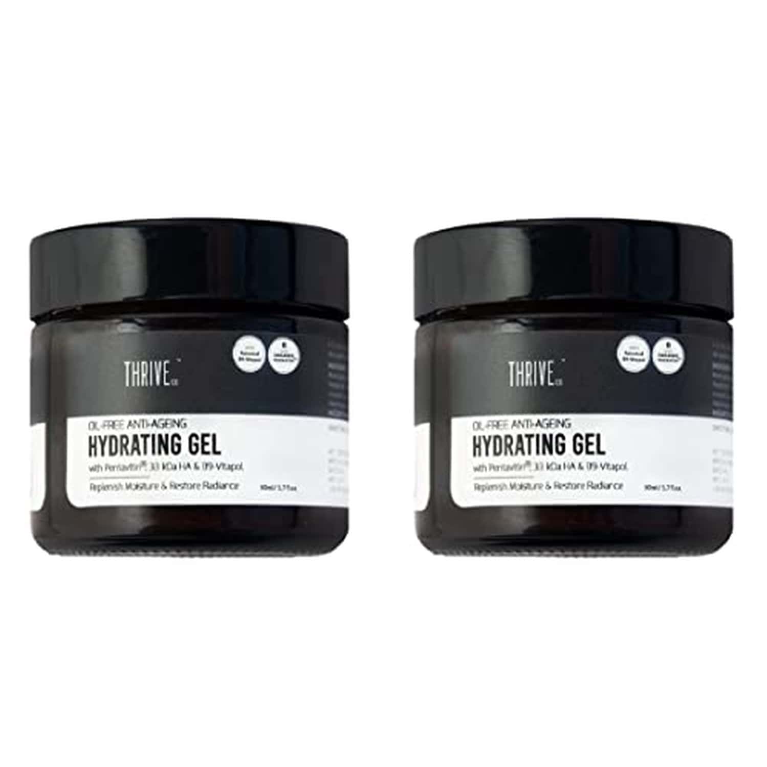 Thriveco Oil-Free Hydrating Gel For Ine Lines Hydration Wrinkles Acne50ml X Pack Of 2