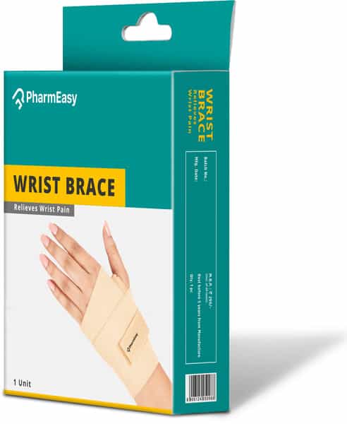 Pharmeasy Wrist Brace - Supports Wrist Joint And Relieves Pain - Universal Size