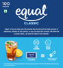 Equal Classic Zero Calorie Sweetener Sugar Free Calorie Control 100 Sachets Pack Of 6
