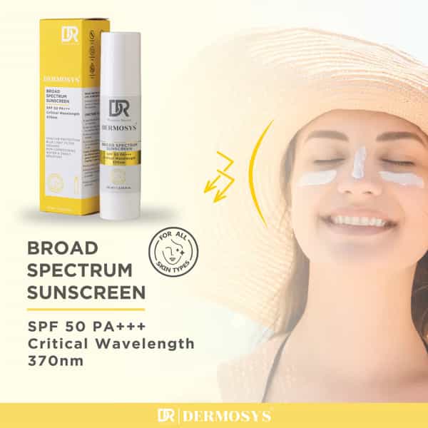 Dermosys Broad Spectrum Sunscreen With Spf 50 Pa+++ (50Ml)