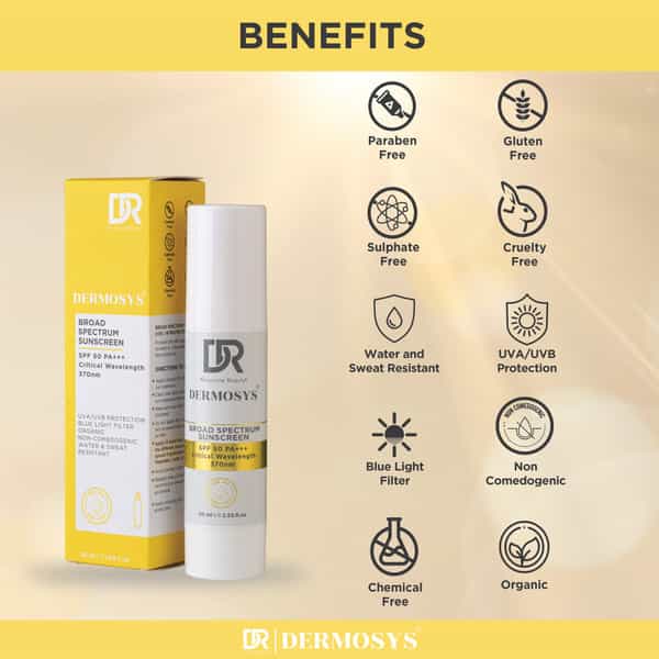 Dermosys Broad Spectrum Sunscreen With Spf 50 Pa+++ (50Ml)