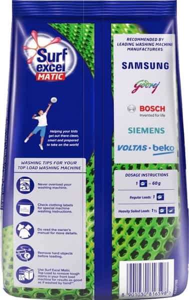 Surf Excel Matic Top Load Detergent Powder - 1 Kg