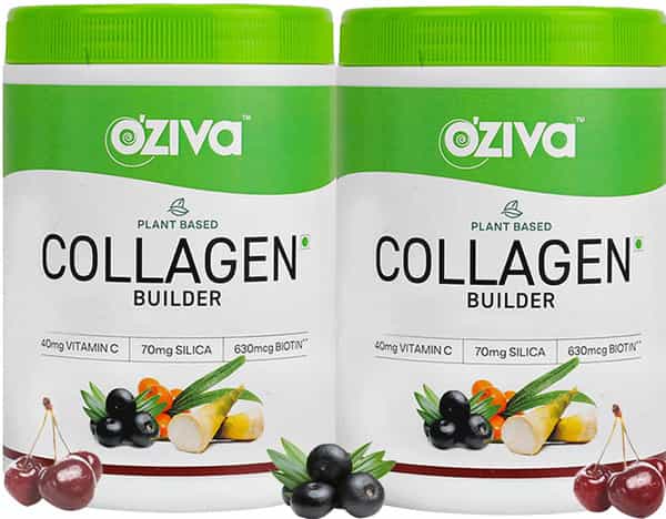 Oziva Plant Based Collagen Builder Classic Pack Of 2 Glowing Skin