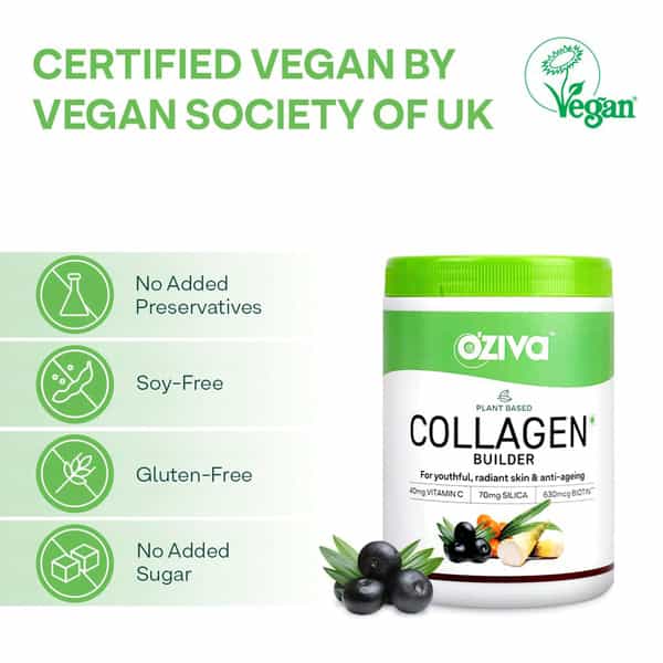 Oziva Plant Based Collagen Builder Classic Pack Of 2 Glowing Skin