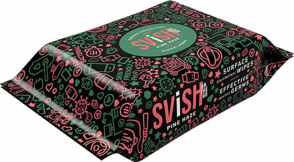 Svish On The Go Pine Haze Gadget Disinfectant Wipes (30 Pulls)|Biodegradable Non-Alcoholic-Pack Of 1