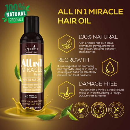 Spantra All In 1 Miracle Hair Oil 200ml