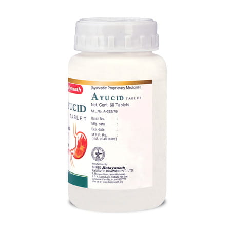Baidyanath Ayucid Tablets | Natural And Effective Remedy To Combat Acidity And Bloating - 60n