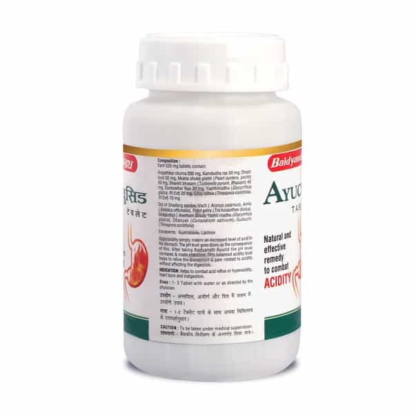 Baidyanath Ayurved Ayucid Tablets 60S | Acidity & Bloating Relief