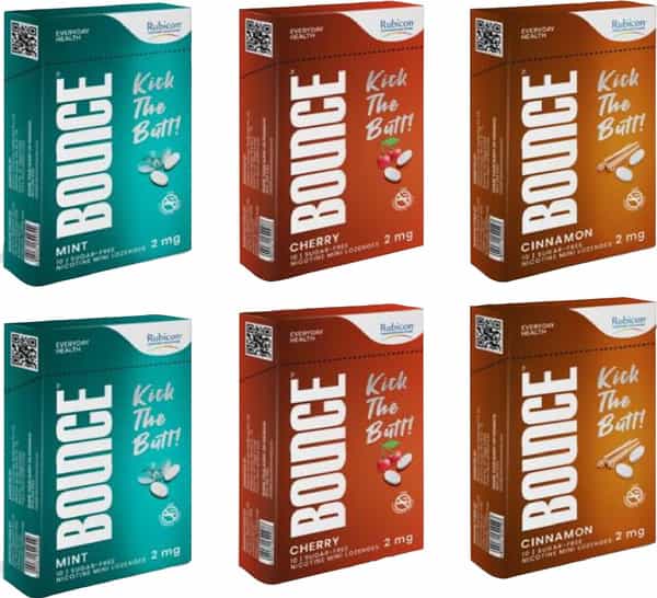 Bounce Nicotine Mini Lozenge 2 Mg - Mint | Cherry & Cinnamon Flavour | Sugar Free - 60 Count