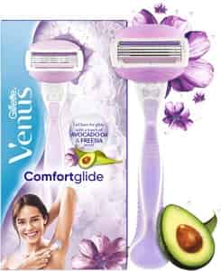 Gillette Venus Comfortglide Hair Removal Razor For Women With Avocado Oils & Freesia Scent 1 Pc