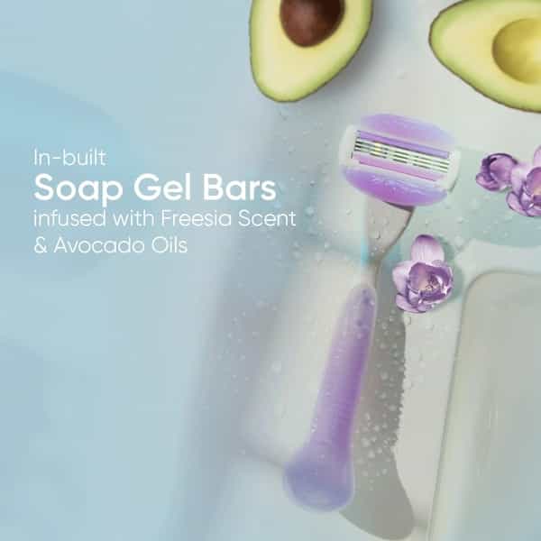 Gillette Venus Comfortglide Hair Removal Razor For Women With Avocado Oils & Freesia Scent 1 Pc