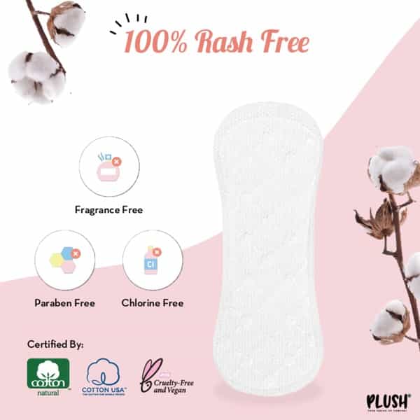 Plush Daily Ultra Thin Panty Liners For Women 40 Liners-150Mm In Length
