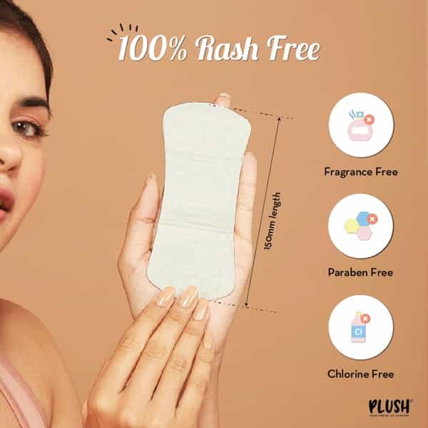 Plush Daily Ultra Thin Panty Liners For Women 40 Liners-150Mm In Length