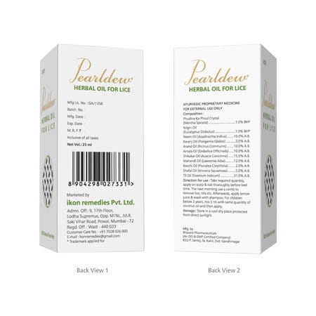 Pearldew Oil 25 Ml | Enriched With Sitafal | Mehandi | Kapoor & Nilgiri Oil (Pack Of 4)