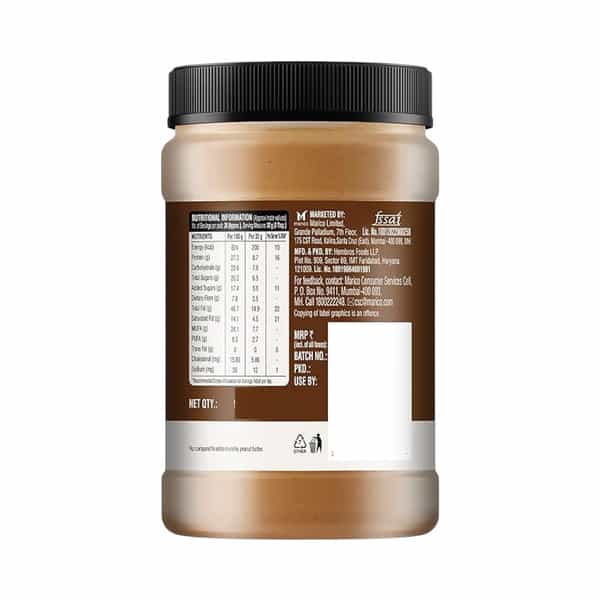 Saffola Fittify Whey Protein Peanut Butter Dark Chocolaty Super Creamy 925G Jar