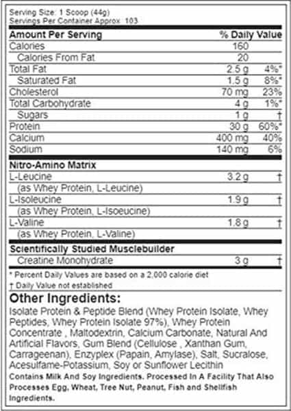 Muscletech Vanilla Whey Protein Powder + Creatine Monohydrate - 4500 Gm