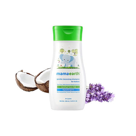 Mamaearth Gentle Cleansing Shampoo 200ml & Mamaearth Body Wash 200 Ml For Babies Combipack 1 No'S