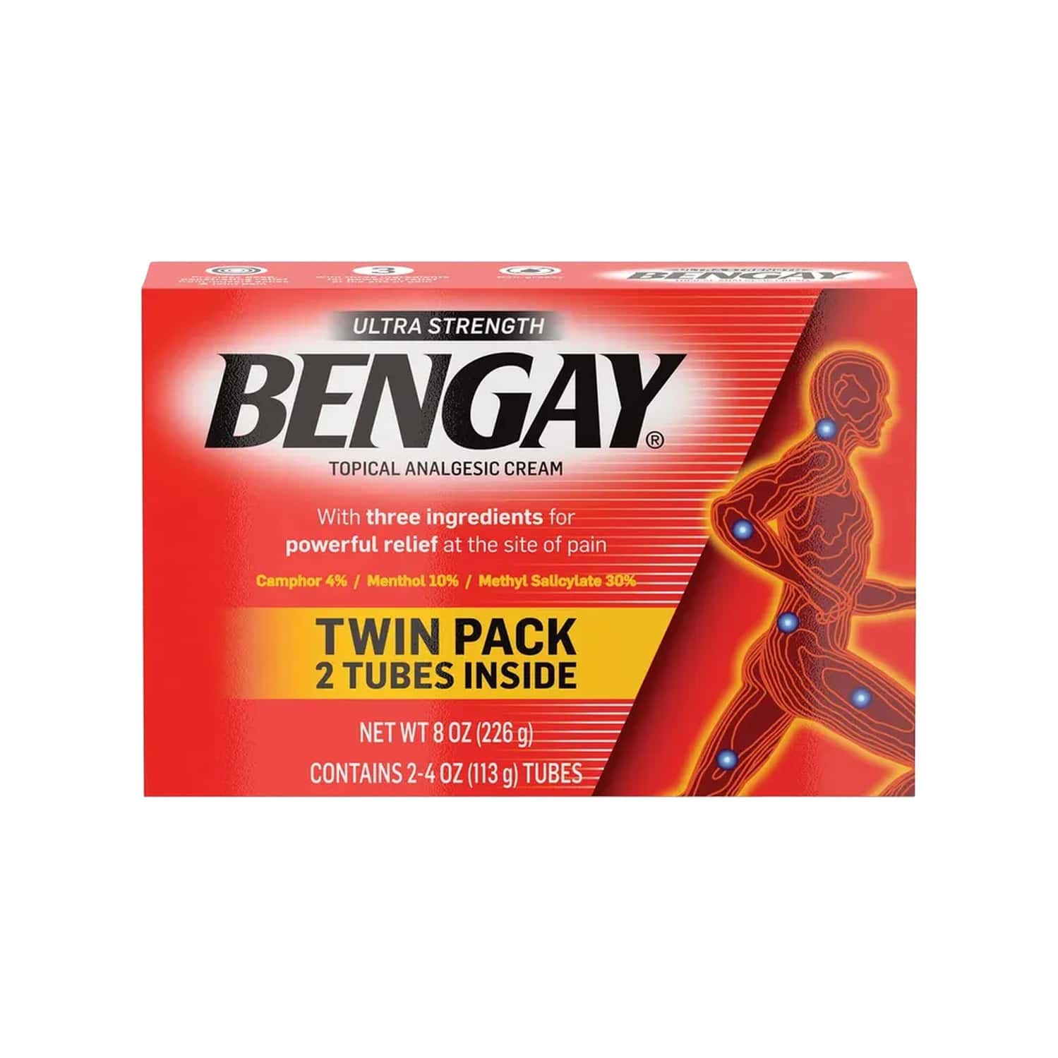 Bengay Ultra Strength Pain Relieving Cream -226g(113gx 2)
