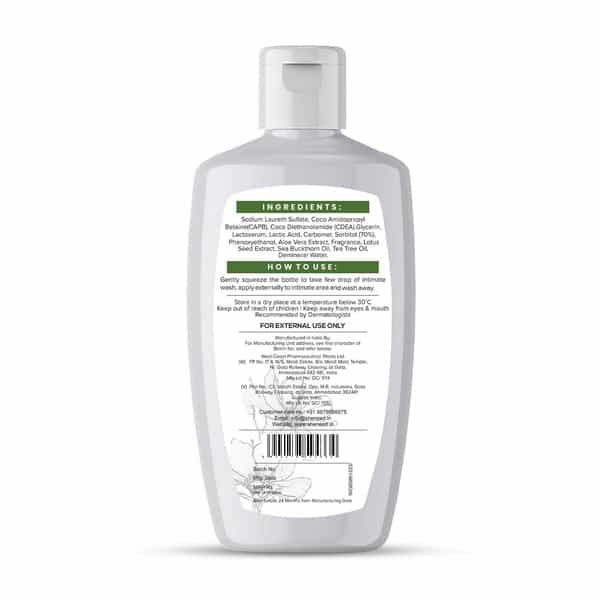 Sheneed Imtimate Wash For Dryness Relief | Reduces Flaky Skin | 120 Ml (Buy 1 Get 1 Free)