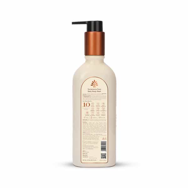 Baby Forest Maasoom Maalish Baby Body Massage Oil 200Ml & Sampoorna Snan Baby Body Wash 200Ml Each