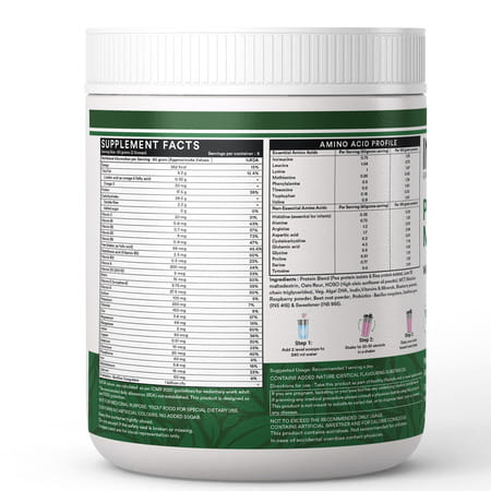 Inlife Plant Based Meal Replacement Shake | Plant Protein Powder (17.5 Protein) | 500g (Mixed Berry)
