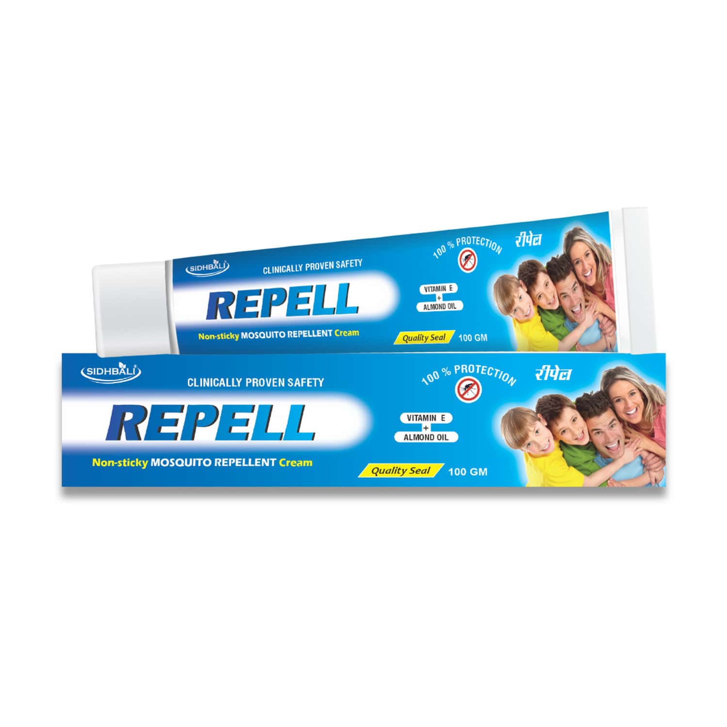 Sidhbali Repell Mosquito Repellent Cream | Long-lasting Protection | Kids & Adults | 100g