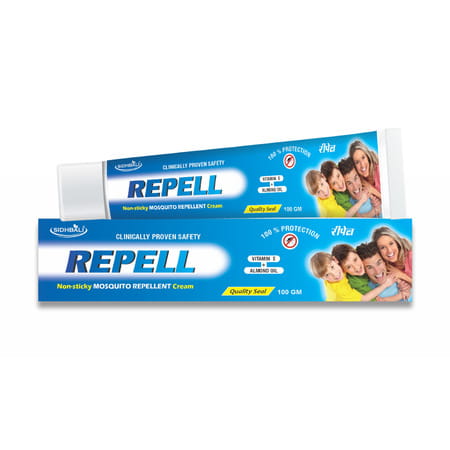 Sidhbali Repell Mosquito Repellent Cream | Long-Lasting Protection | Kids & Adults | 100g