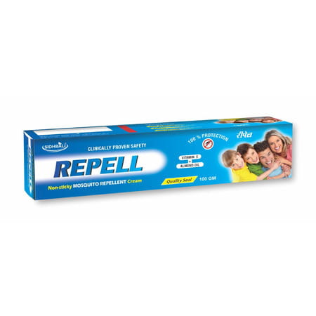 Sidhbali Repell Mosquito Repellent Cream | Long-Lasting Protection | Kids & Adults | 100g