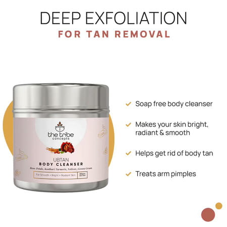 The Tribe Concepts Ubtan Body Cleanser/With Steel Tin 250 Gm