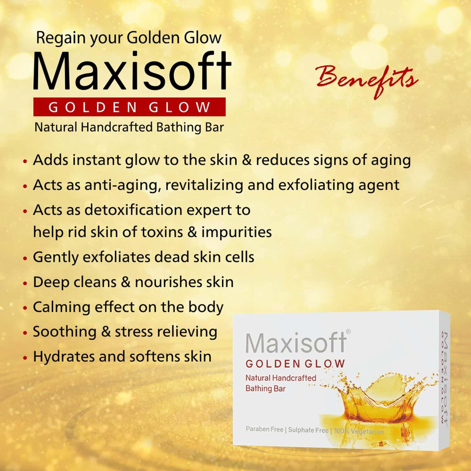Buy MAXISOFT GOLDEN GLOW FACE WASH (100 ML PACK OF 2)REGAIN YOUR
