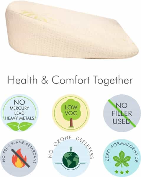 The White Willow Memory Foam Pregnancy Pillow For Pregnant Women For Body & Belly Support -Bamboo