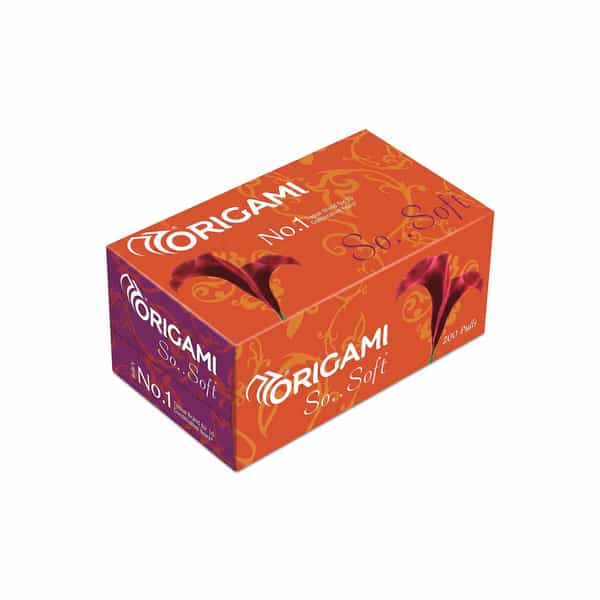 Origami So...Soft Face Tissues | 200 Pulls | 2 Ply | 19Cm X 20Cm