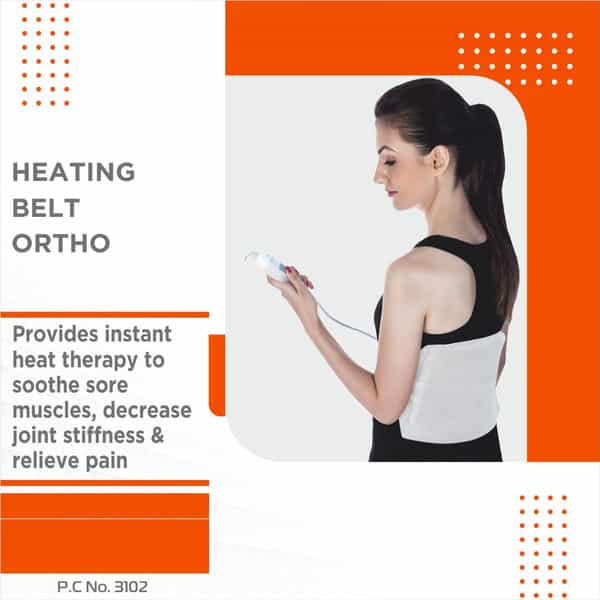 Vissco Heating Belt - Provides Heat Therapy To Soothe Sore Muscles - Relieves Pain