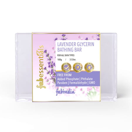 Fabessentials Lavender Glycerin Bathing Bar - 100 Gm