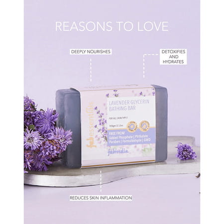 Fabessentials Lavender Glycerin Bathing Bar - 100 Gm