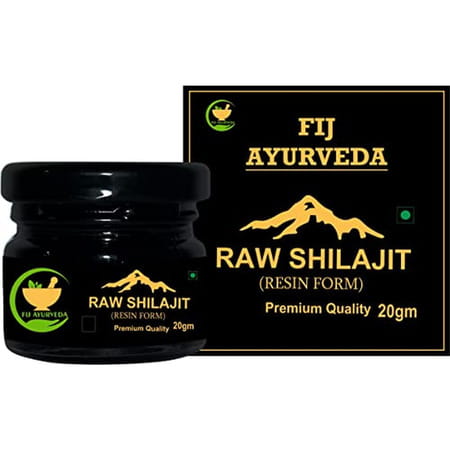 Fij Ayurveda Xtream Power 60 Capsule With Raw Shilajit/Shilajeet Resin - 20gm (Combo Pack)