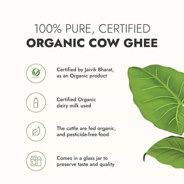 Kapiva Organic Ghee - Good Fats For Healthy Heart - Keto Diet Friendly 500 Ml