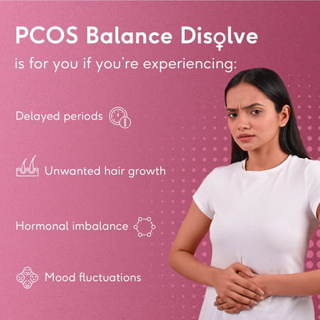 Hk Vitals Disolve Pcos Balance With Inositol & Folate | Mango Flavour | 30 Strips
