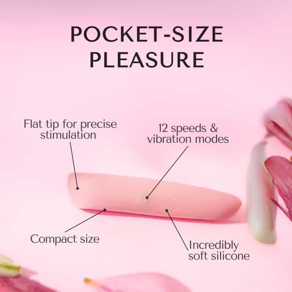 Libertee Dia Mini Bullet Rechargeable Massager For Women Rose