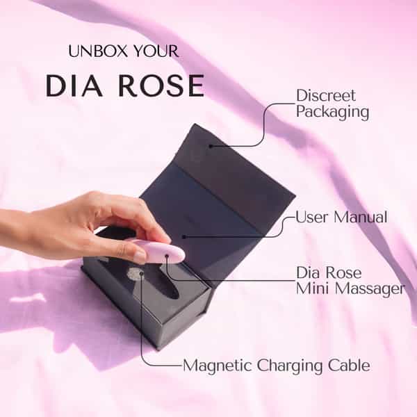 Libertee Dia Mini Bullet Rechargeable Massager For Women Rose